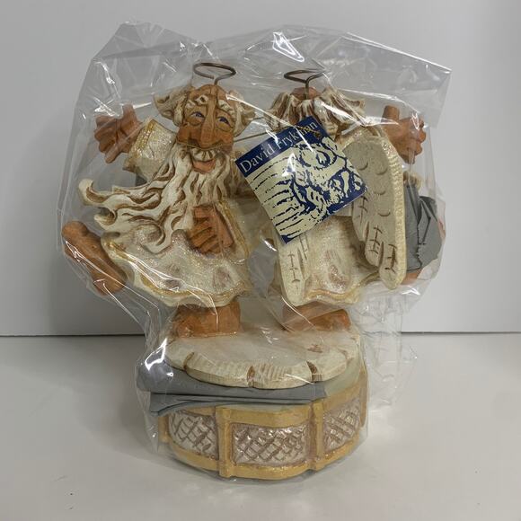 David Frykman Two Angels Dancing Musical Figurine Oldest Angel Collection 1999 - Picture 4 of 8